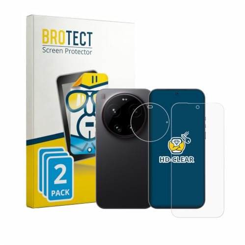 BROTECT 2 Stück Schutzfolie für Xiaomi 17 Ultra (Display+Kamera) Displayschutz Folie Made in Germany, Ultra-Klar