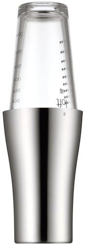 WMF Clever&More Cocktail Set 2-teilig, Edelstahl Cocktail Shaker mit Rührglas, 600ml, skaliert, Cromargan Edelstahl poliert, spülmaschinengeeignet