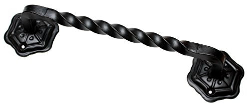 KeyMet Maniglia in acciaio per porta in ferro battuto 220 nero