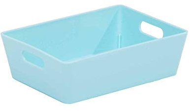 6 x WHAM 3.01 Rechteckig Aufbewahrungsbox - Korb - 16,5 x 12 x 5 cm - Eisweiß