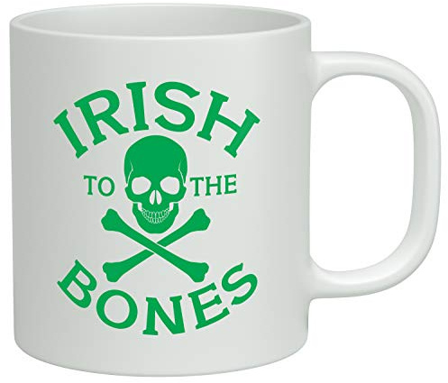 Shopagift Irish to The Bones White 10oz Novelty Gift Mug Cup