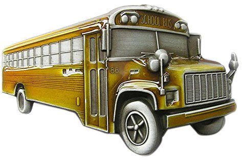 Urban Backwoods School Bus I Gürtelschnalle für Wechselgürtel Buckle