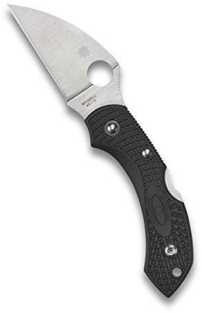 Spyderco Dragonfly 2 Leichtes Signature Messer mit 5,8 cm VG-10 Wharncliffe Klinge und hochfestem schwarzem FRN-Griff - PlainEdge - C28FPWCBK2