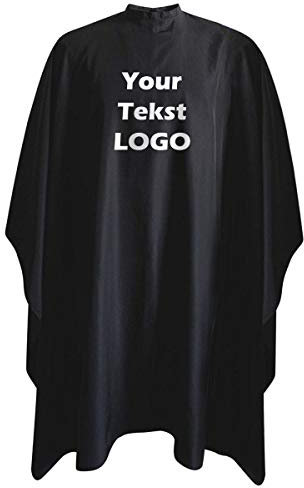 Ferocity Friserumhang für Friseur-salon Professionelle Salon-schürze Schönheitssalon und Heimgebrauch mit Ihrem Wunsch-Text [111]