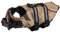 PJDDP Dog Life Jacket Vest, Saver Sicherheit Badeanzug Erhalter Mit Reflektierenden Streifen, Justierbarer Haustier Schwimmweste-Jacke Für Schwimmen, Bootfahren, Jagen,Camo,M