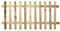 Forest Garden 6ft x 3ft (1.83m x 0.9m) Pressure Treated Ultima Pale Picket Fence Panel - Pack of 4