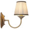 Lindby Textil Wandlampe altmessing, Wandleuchte innen IP20 Innenleuchte Wand 1x E14 ohne Leuchtmittel Wandbeleuchtung Wohnzimmer Esszimmer Flur