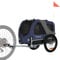 DOGGYHUT® MEDIUM Fahrrad Hundeanhänger für Hunde bis 23 kg Fahrradanhänger Klappbar (BLAU)