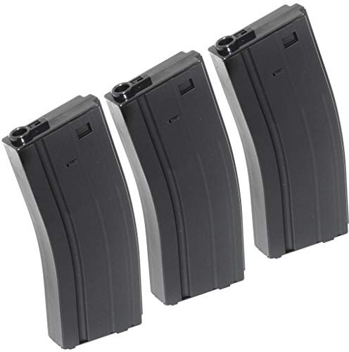 Airsoft Softair CYMA 3pcs 140rd Mid-Cap Mag Metall Magazin für D-Boys Classic Army WE SRC JG E&C CYMA Tokyo Marui M4 M16 Serie AEG Schwarz