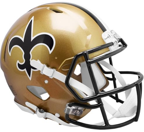 Riddell Speed Authentic Helm - New Orleans Saints 1976-1999