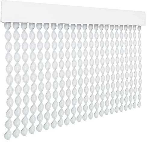 HOME MERCURY – Cortina Espiral para Puerta Exterior o Interior, Material PVC – Libre de Insectos (200x120CM, Transparente R9)
