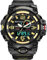 Fomtty Orologi Militari Uomo, Orologio da Uomo Analogico e Digitale, Orologio Sportivo, Impermeabile Orologio LED con Cronometro Digitale Orologio Luxury Casual Wristwatch (Nero dorato)