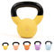 Myga Iron Kettlebell - Heavy Cast Iron Weight for Fitness and Strength Training, Bodybuilding, Muscle and Cardio - Workout Equipment ideal for Home, Gym and Studio - Yellow, 4kg