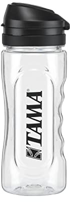 Tama Schlagzeuger Wasserflasche mit Logo - Drummer Geschenk - Schlagzeug Zubehör, Schwarz (TAMB001)