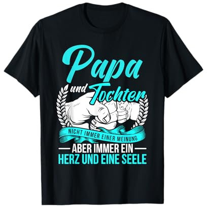 Papa und Tochter Vater Tochter Partnerlook Spruch Vatertag T-Shirt