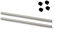 JZSMY 2Pcs Für Intex Pure Spa Hot Tub Impeller Pump Shaft Fix E90 Fehler (Edelstahlstange mit Haube)