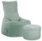 Sitting Point Sitzsack-Set Scuba Swing + Hocker eukalyptus