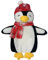 OLIVIA ROCCO Christmas Hot Water Bottle with Cover Winter Fun Festive Gift Idea for Kids and Adults UK Safe Tested Natural Rubber 1 Litre Bottle (Penguin)
