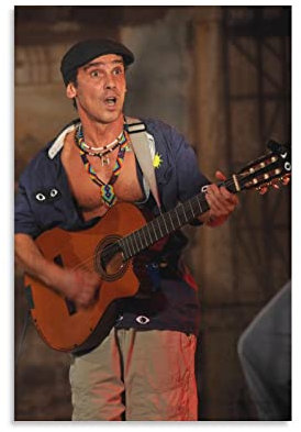 Poster der spanischen Sängerin Manu Chao (20) Wandkunst, Poster, Schriftrolle auf Leinwand, Gemälde, Bild, Wohnzimmerdekoration, Zuhause, 30 x 45 cm
