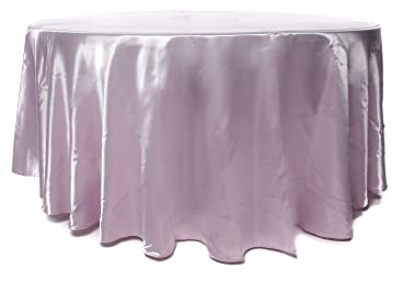 Passion Decor Nappe Ronde Satin Vieux Rose - Nappe de Table Ronde Satin 280cm, Nappe Satinée Ronde Rose Pale, Décoration Table Mariage, Réceptions