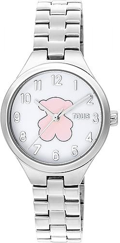 TOUS Watches Muffin Childrens Uhr analog Quarzwerk mit Edelstahl Armband 200351095