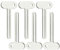 CRLLDPM 6 Pcs Presse Tubes Dentifrices en Acier Inoxydable, Forme de clé T pour Tubes Crème Salon de Coiffure Dentifrice Enrouleurs Clé Presse Tube