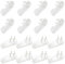 Hocansen 30 Stück Bildaufhänger 39mm Spurlose Bilderhaken Weiße Non-Trace Hardwall Bild Haken Picture Hanging Hook Für Hängende Fotorahmen (39x19x8/XK-SL)