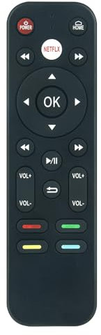 AULCMEET Fernbedienung Ersatz passend für Humax Media Player TV Box RM-K09 RQ-K09 H1 H3 RMK09 RQK09
