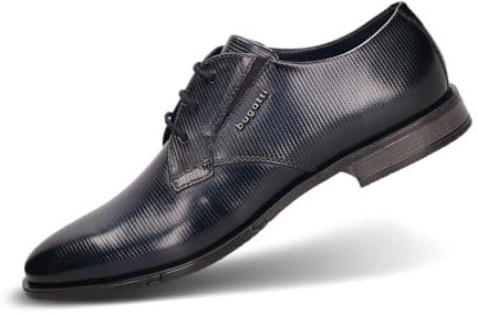 bugatti 312-afy02-cordones,Azul Oscuro, Zapatos con Cordones Hombre, 41 EU Ancho