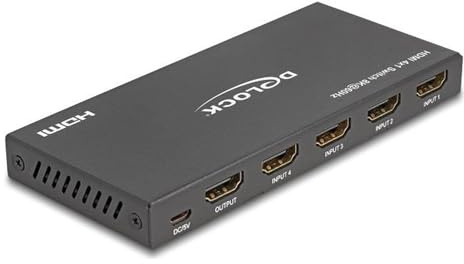 Delock HDMI Switch 4 x in zu 1 out 8K 60 Hz Digital/Display/Video