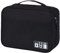 FAVORTALK Cable Bag Travel Gadgets Organiser 3-Layers Universal Electronics Accessories Bags with Handle for Chargers Drive SD Card Power Bank and Hard Disk, Black 1 B21610