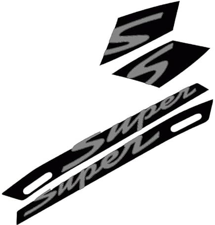 Tankschutz Motorrad Motorrad-Körperaufkleber „Super“ für Vespa GTS 300 GTS300 Super Sports Side Kit Case Grafikaufkleber Modifizierte Aufkleber