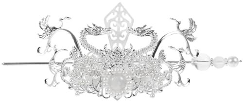 Chinesischer Kaiser Haarnadel Krone Vintage Haarkrone Drache Chinesischer Haarstab Für Brötchen Altes Hanfu Kostüm Haarschmuck