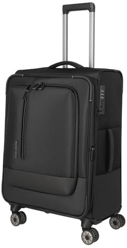 Travelite Crosslite 5.0 4 W Trolley M, schwarz, Unisex, Erwachsene, Schwarz, Lässig