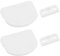 EMSea 2 Sets Balkontürgriff Terrassentür Ziehgriff Fensterziehgriff Set Kompatibel mit Schüco 298973 Ziehgriff Muschel 60mmx47mm Weiß