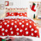 Fusion - Happy Santa Claus Duvet Cover - Single Bedding Size (140 x 200cm) - Reversible (2 Colours) 1x Pillowcase Included - Easy Care - Red Christmas Bedding with Father Christmas - Christmas Decor