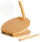 Kioball Wooden Tortilla 10 Inches Wood Tortilla Maker, with Rolling Pin & 50 Pcs Parchment Paper, for Homemade