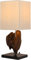 GURU SHOP Tischlampe/Tischleuchte, in Bali Handgemacht aus Wurzelholz - Modell Paluka, 38x15x15 cm