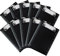Srvnpioy Lot de 5 Porte-bloc A5 en Plastique, Noir, avec Boucle de Suspension Rétractable, pour Bureau, Hôpital, Restaurant, Entrepôt