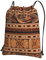 yomeeaaaa Rucksack mit Kordelzug, Turnbeutel, Kordelzug, Retro-Muster, Kordelzugbeutel für Reisen, Schwarz , One size