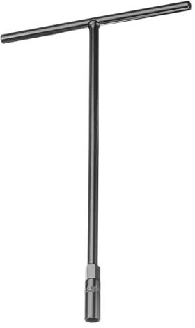 sourcing map T-Handle Metric Socket Wrench 10mm CR-V 6-Point Hex Hexagon T-Shape Spanner for Motorcycle Bicycle Car Repair, Black