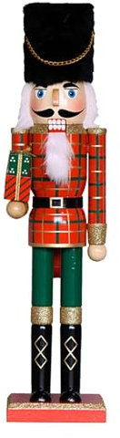 weiting Weihnachten Nussknacker,50cm Soldat Nussknacker Figur Puppe, Nussknackerkönig Soldatenfigur Hängende Ornamente Traditionelle Weihnachtsdekoration