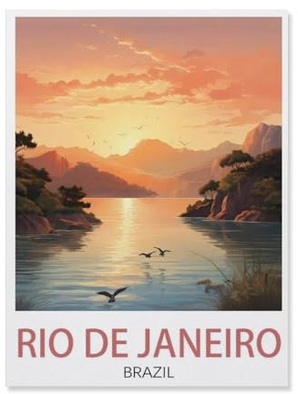 Puzzle Für Erwachsene 1000 Teile DIY Holz Puzzles Erwachsene Kinder Puzzle Klassisches Puzzle，Rio de Janeiro Brasilien，1000 Teile Puzzle Geschenke Für Liebhaber Oder Freunde（75x50cm）-R18