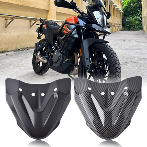 Midimttop Vorderrad Kotflügel Schnabel Nase Kegel Verlängerung Abdeckung Gugel Zubehör passend fuer K&T&M 790 ADVENTURE 2019-2025 390 Adventure 390ADV 2019-2024 890 Adv 20-24 (Kohlefaser-Look)