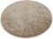 casa pura Badematte rund 120cm Beige, Flauschiger Badezimmerteppich Shaggy, Badvorleger rutschfest, waschbar, Duschvorleger, Teppich Fußmatte für Badezimmer und Dusche