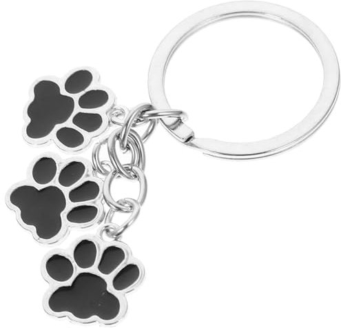 GAROZATION Porte-clés Chien Fantaisie En Alliage Résistant Pendentif Paquet à Dos Pour Femmes Breloque Patte De Chien Créative Et Solide