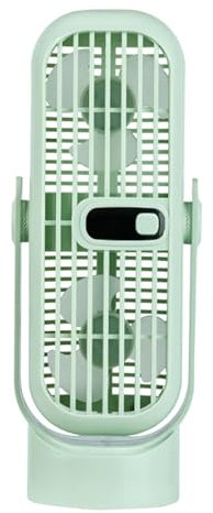 Ventilador De La Torre De Mesa - 9.8x8x25.4cm Ventilador De Torre De Escritorio Pequeño | De Torre De Escritorio Eléctrico Giratorio | Dispositivo De Enfriamiento Eléctrico Recargable Recar