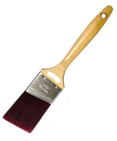 Gloss paint brush，Paint brushes for wood， Paint Brush Pro Grade Paint Brushes Art Paint Brush 1.5 2 2.5 3 Angle Brushes(2.5inch)