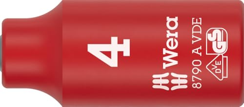 Wera 8790 A VDE Zyklop Socket, 1/4 Drive, 4 mm - 05005930001