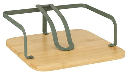 Baroni Home Portatovaglioli in Metallo, Design Moderno per Tavola e Cucina, Linea Salvia, 20x20x7 cm